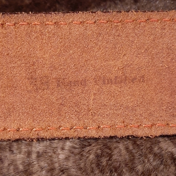 Chambers Belt Co. Top Grain Steer Hide Leather Belt 38 Tooled Floral Belt Boho - Picture 13 of 13